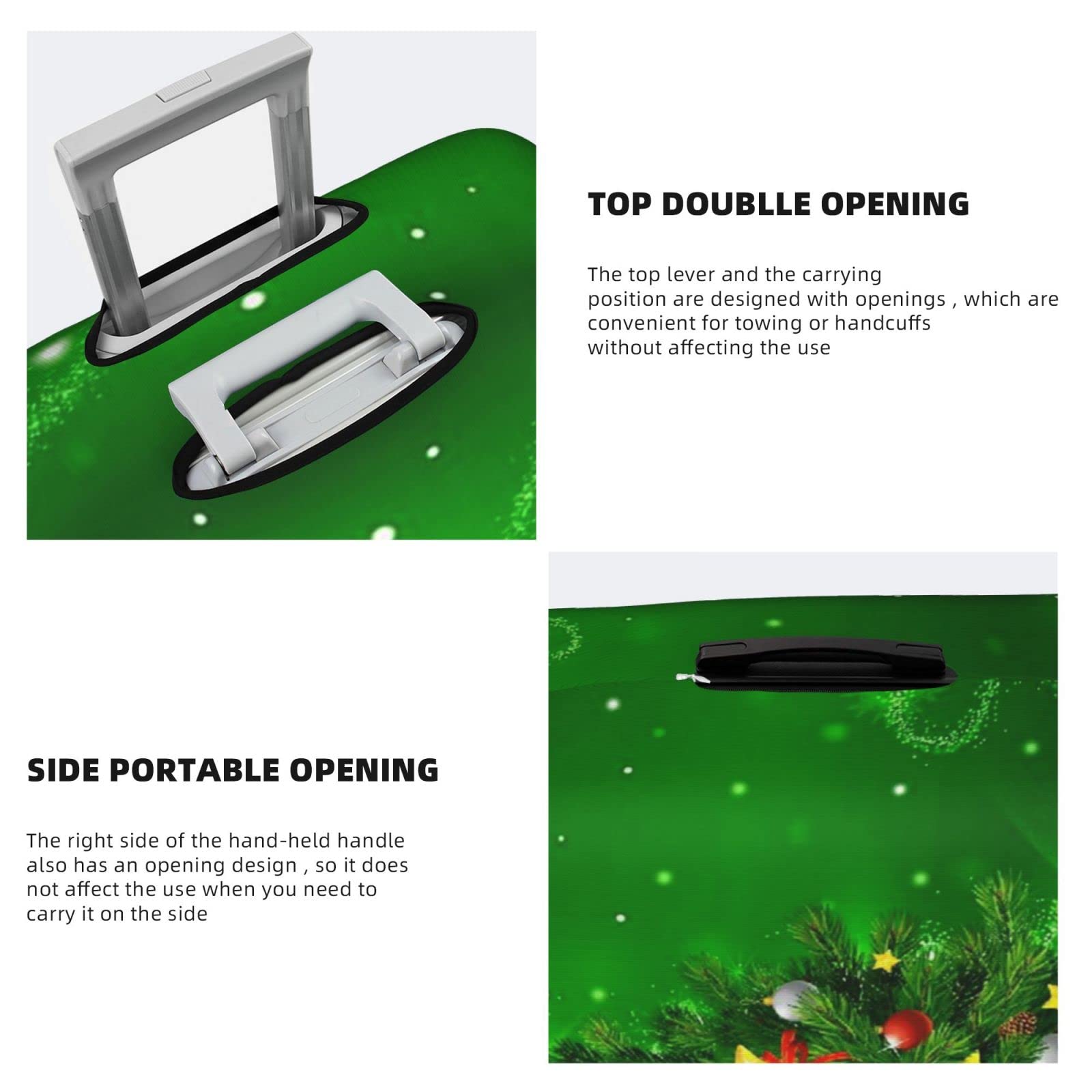 Housse De Valise élastique Imprimée Sapin De Noël Avec