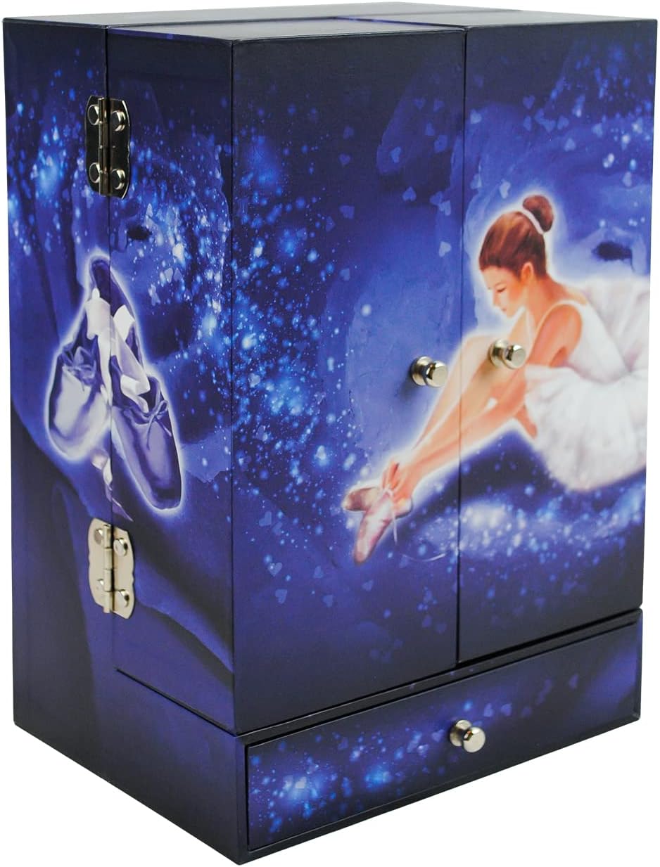 Trousselier - Makeup Gabinete con Music Ballet Danzcer, S52070, azul marino