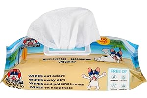 Pacific Pups Frenchie Wrinkle Wipes | Safe for Dogs and Cats |...