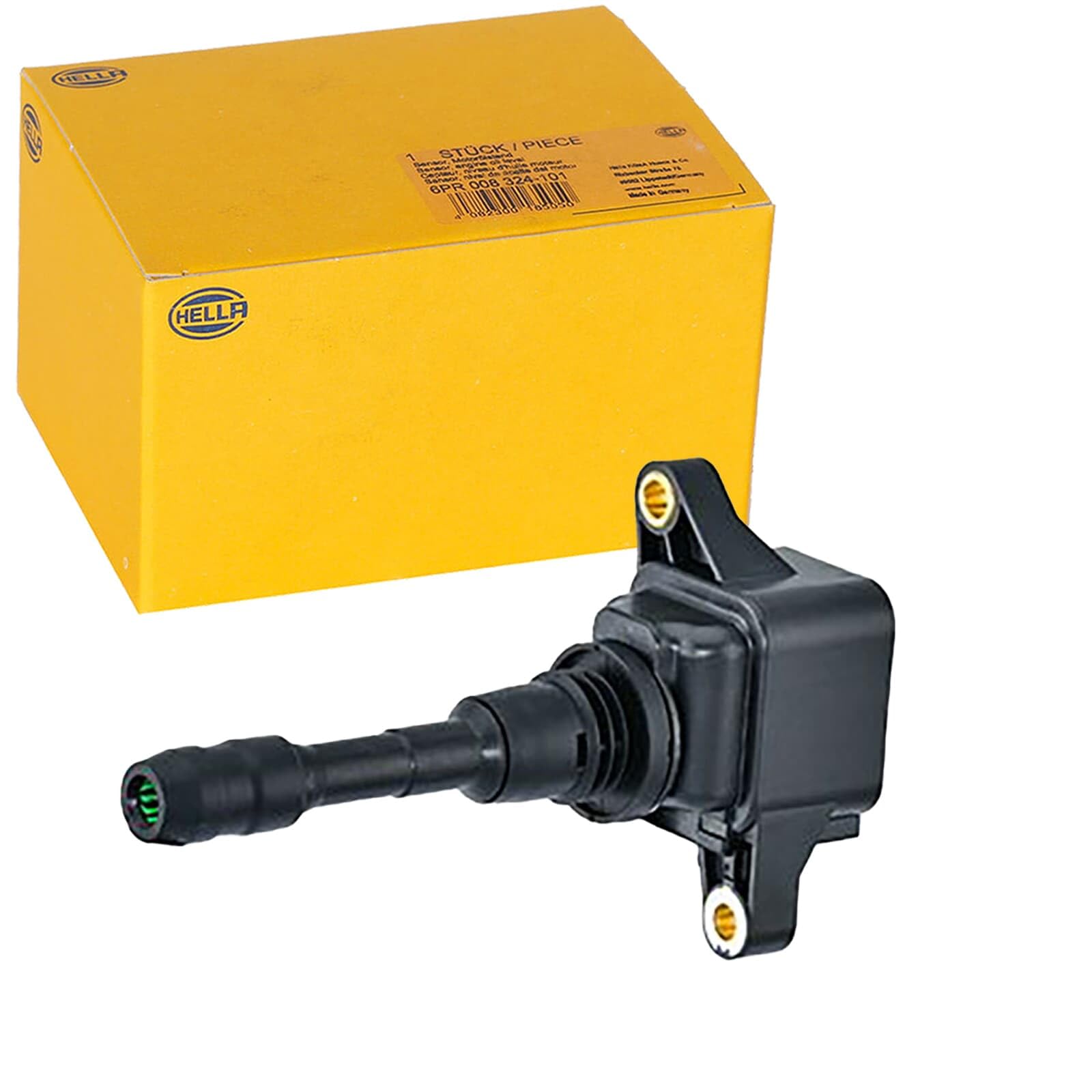 HELLA 5DA 358 168-791 Zündspule - 12V - 2-polig - Kerzenschachtzündspule - geschraubt