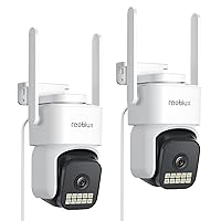 Reobiux 1080P Telecamera Wi-Fi Esterno, 2,4/5GHz