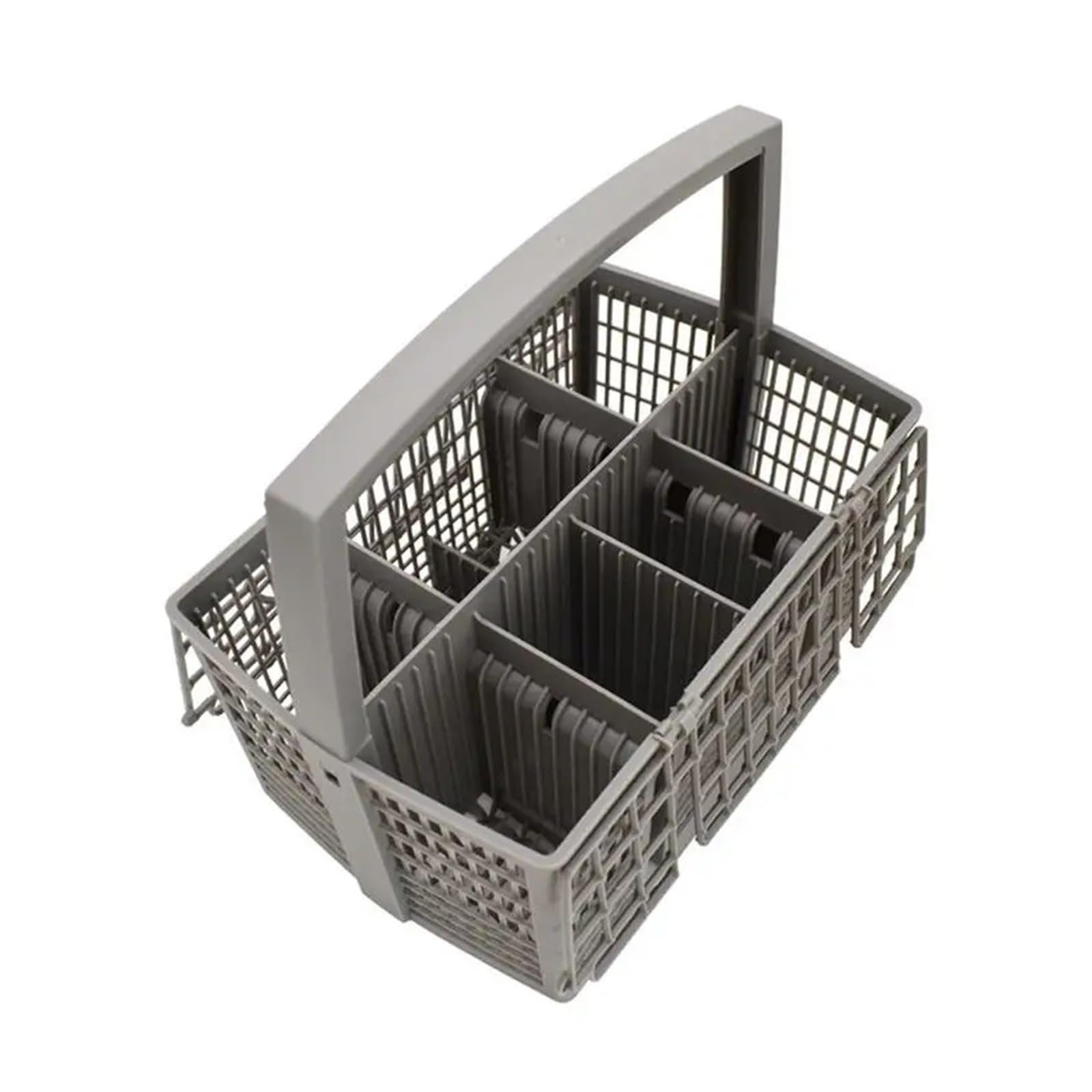 Cesta universal para cubiertos para lavavajillas, organizador rectangular para cocina, diseño que ahorra espacio para un fácil lavado de platos y almacenamiento eficiente
