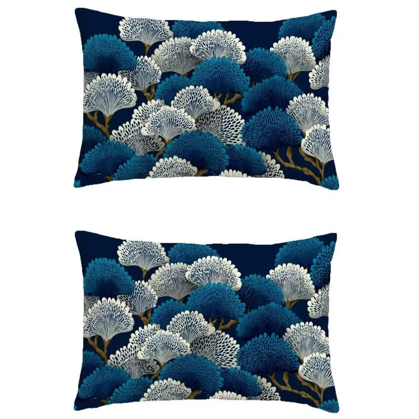 Housse de coussin 50x60 rectangulaire motif nature cadeau déco automne