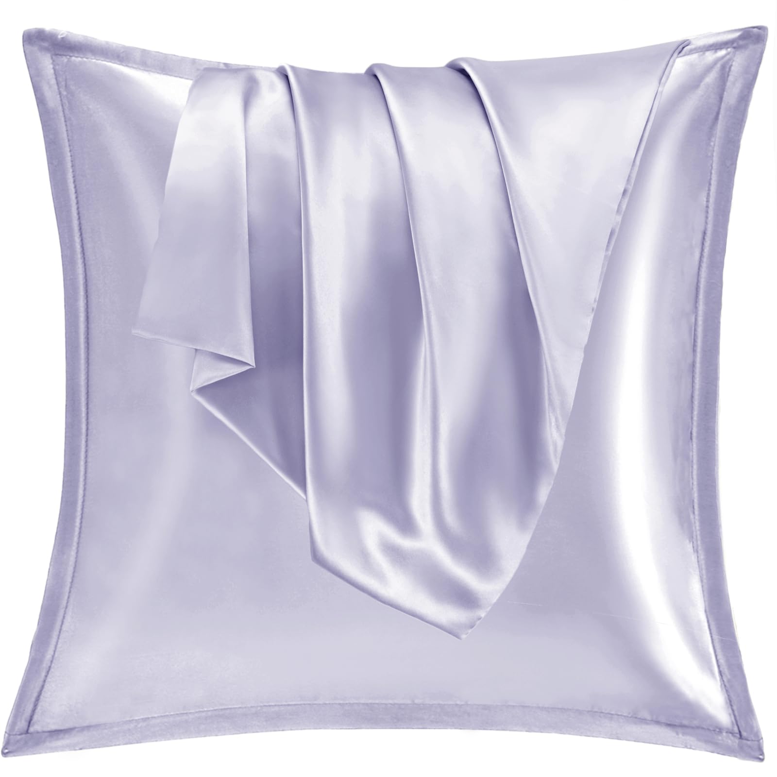 Vielit 2er Set Satin Kissnbezug mit Zip Closure
