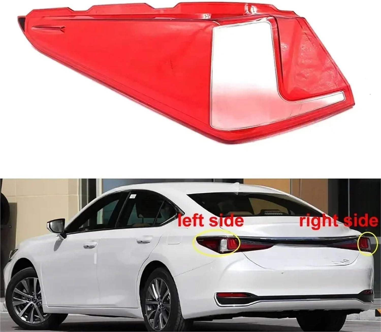 Compatible with Lexus ES 2018 2019 2020 2021 2022 Car Accessories Outer Tail Lamp Cover Brake Lights
