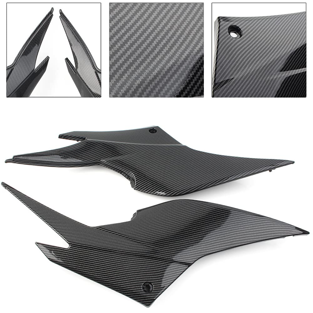 GZYF Motorcycle Gas Tank Cover Trim Fuel Tank Side Panel Fairing for Kawasaki Ninja 250 2008-2016 (Carbon Fiber)