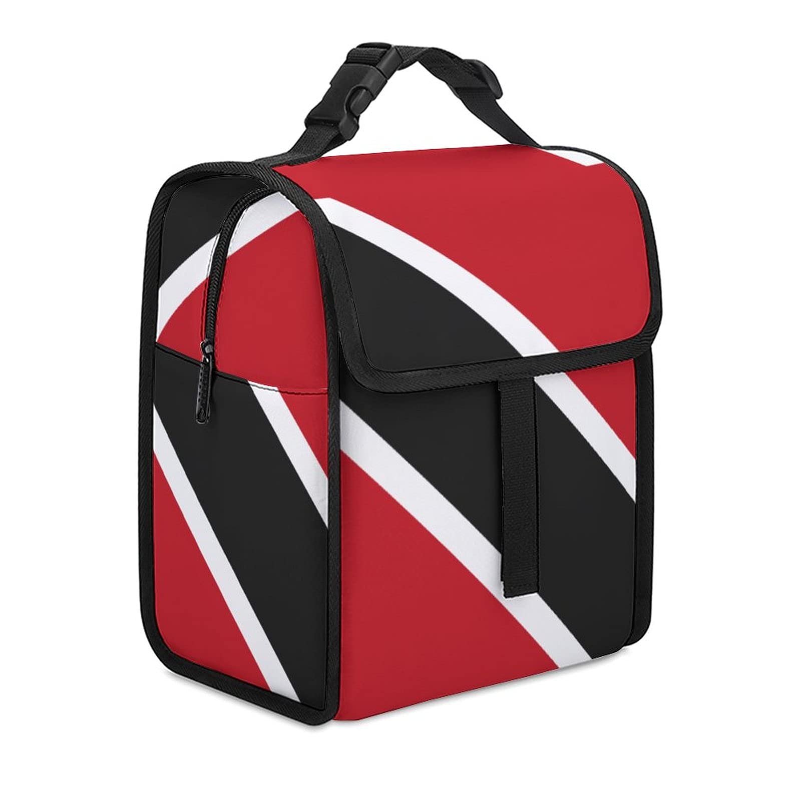 Trinidad And Tobago Flag Lightweight and large-capacity lunch bag, aluminum foil lining is leak-proof and easy to clean