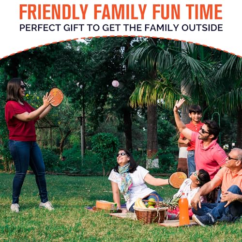 Image of Wedopro Toss and Catch Ball Game, Kids Toddler Baseball Glove & Catch Ball Toys, Kids Outdoor Games for Family, Toys for Beach Yard, Birthday for Ages 3 4 5 6 7 8-12 Year Old Boys Girls (Brown)