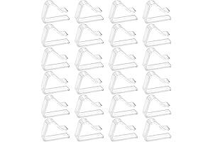 24 Pcs Transparent Plastic Tablecloth Clips: A Crystal-Clear Solution for Tablecloth Management