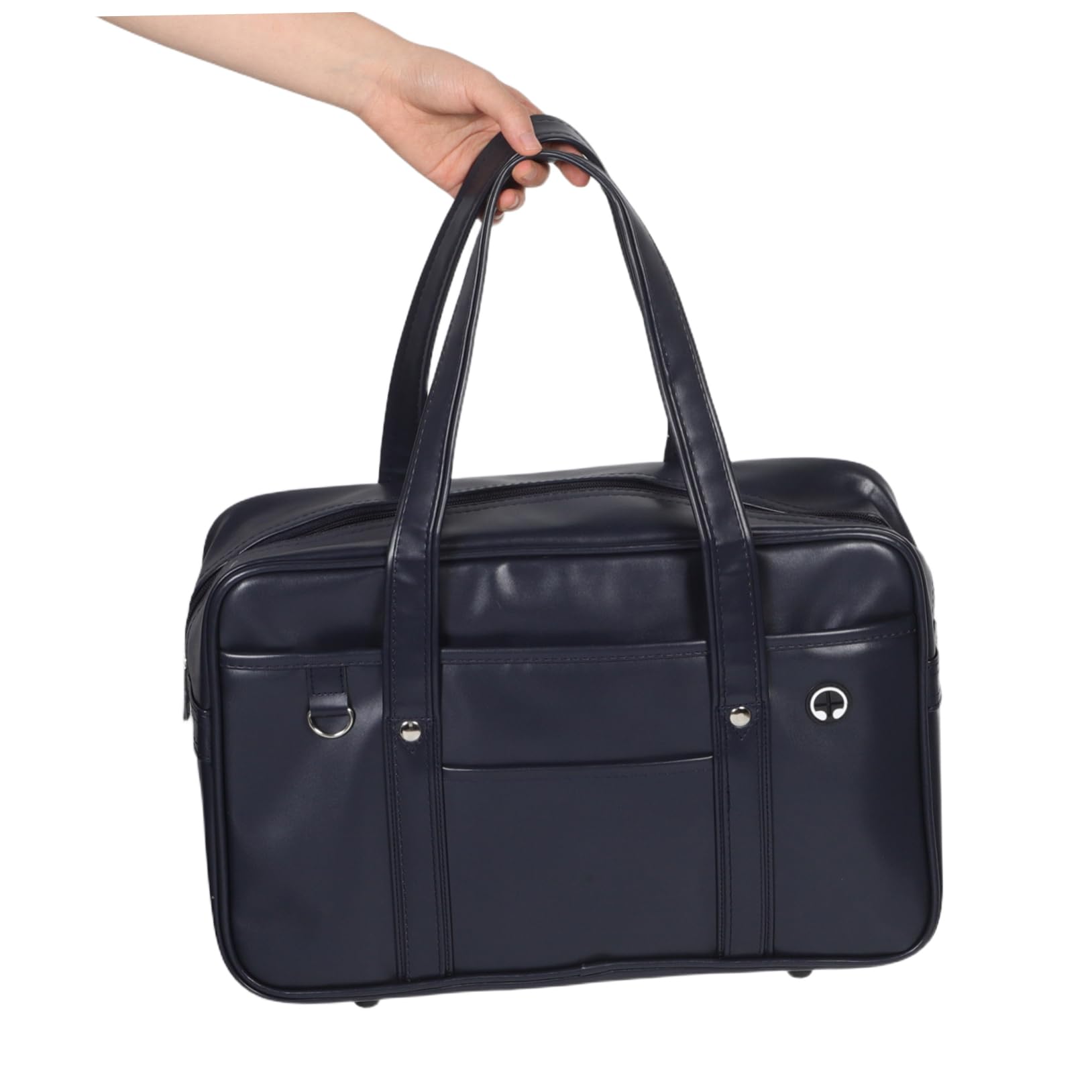 Healvian Borsa Per Laptop in Pu Borsa Tracolla Singola Di Capacità Leggera Con Per Auricolari Per Lavoro e Università