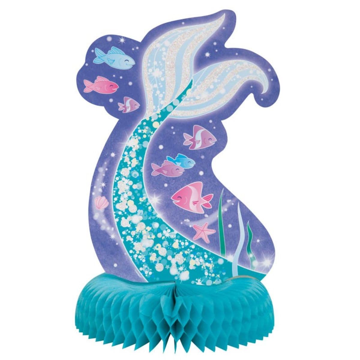 Mermaid Party Decoration Table Centrepiece Honeycomb Party Mermaid Tail Decorati