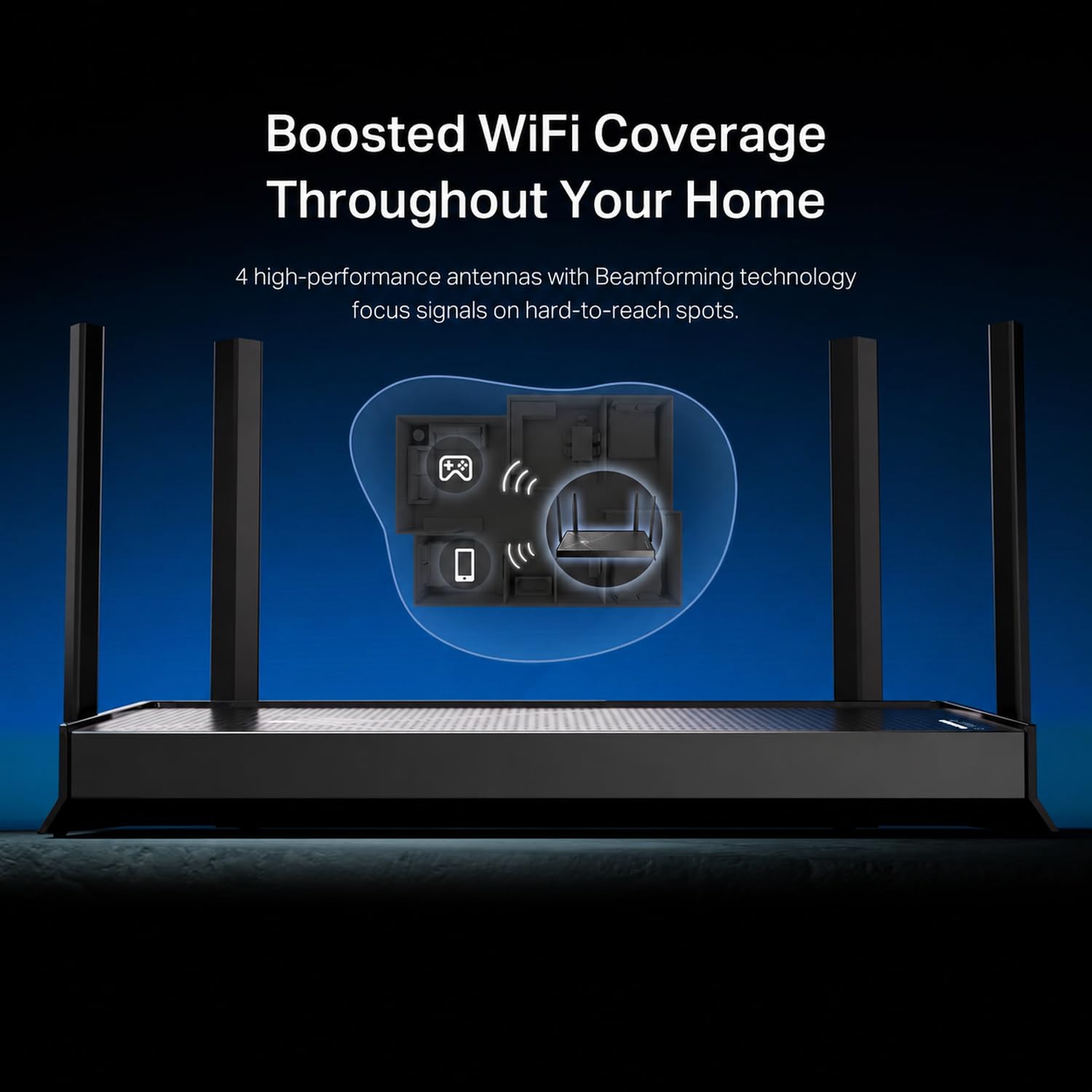 TP-Link Router Archer BE230 Dual Band BE3600 Wi-Fi 7 | 4 trasmissioni | 2 porte 2,5G + 3 x 1G, USB 3.0, 2.0 GHz Quad Core, 4 antenne | VPN, EasyMesh, HomeShield, MLO, IOT privato |