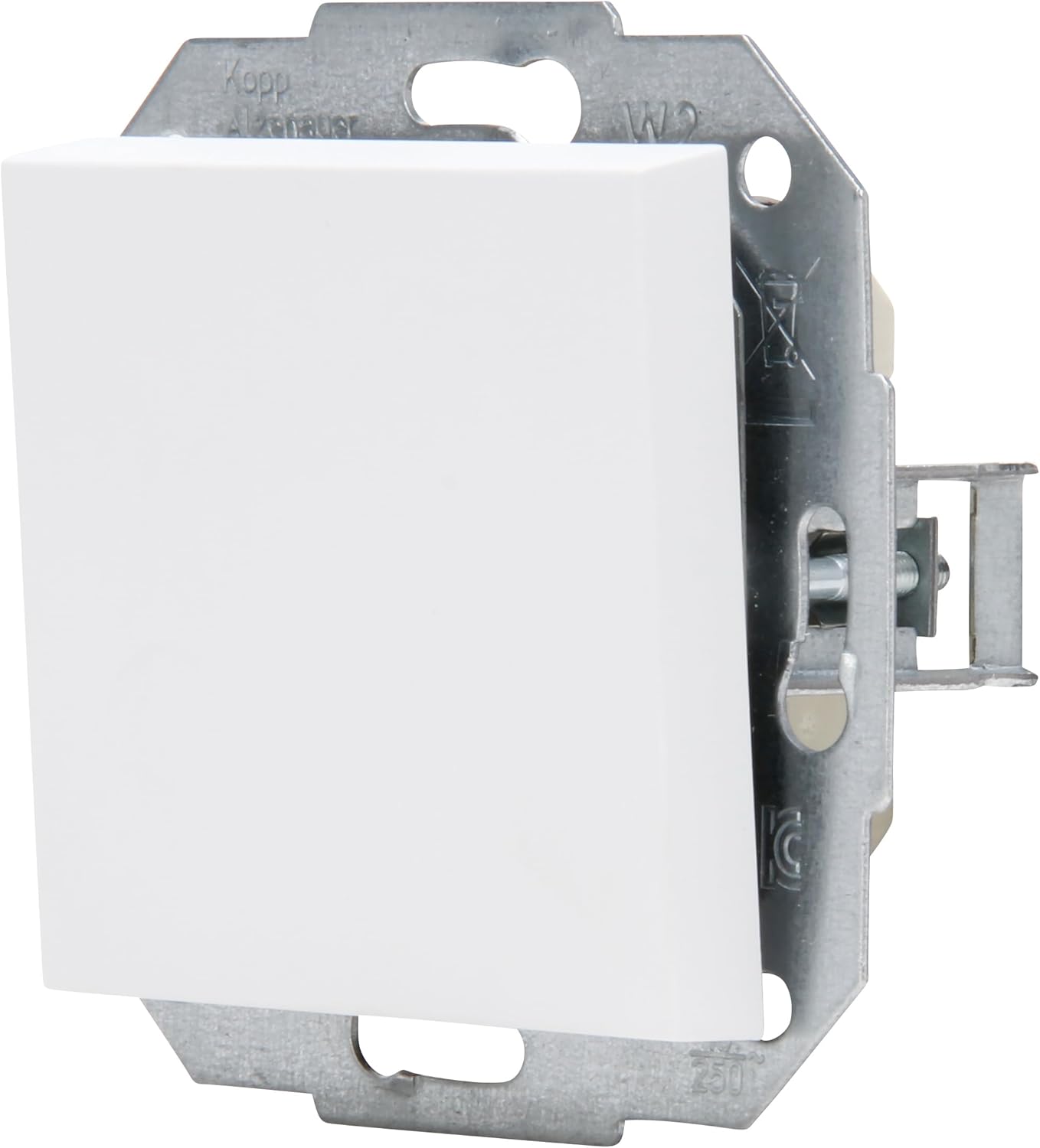 Kopp Athenis 587632085 Universal Switch IP20 Arctic White Matte Finish