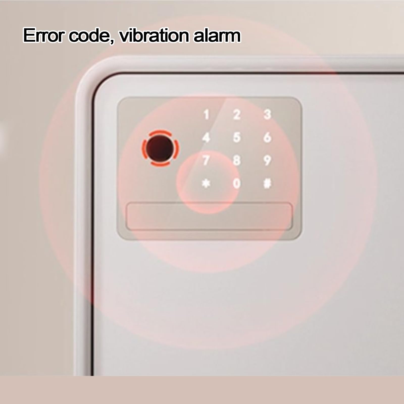 Cassetta di Sicurezza Piccola Cassaforte a Combinazione con Sensore di Impronte Digitali Interamente In Acciaio e Pannello di Controllo Intelligente A LED Safe per La Casa, L'hotel(Black)