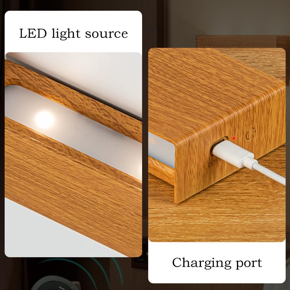 Mini lampka nocna, ultracienka metalowa lampa z przełącznikiem dotykowym, lampa LED, lampa ścienna z pilotem zdalnego sterowania, oświetlenie w górę i w dół
