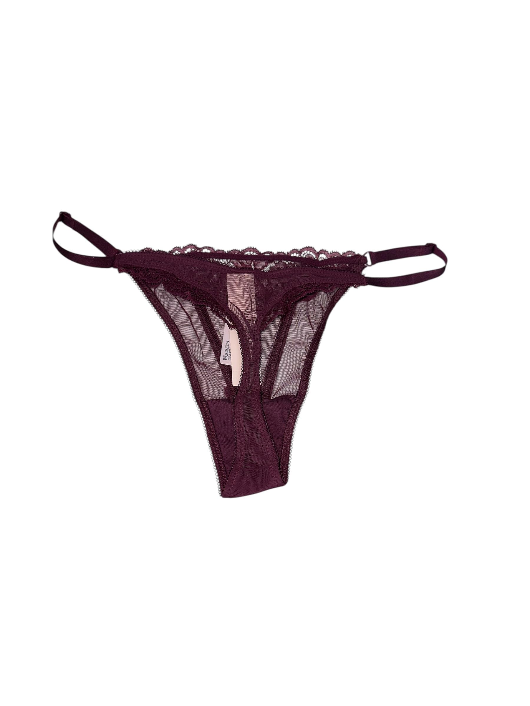Victoria's Secret Stringa regolabile con strass, trasparente, brillante, colore: marrone
