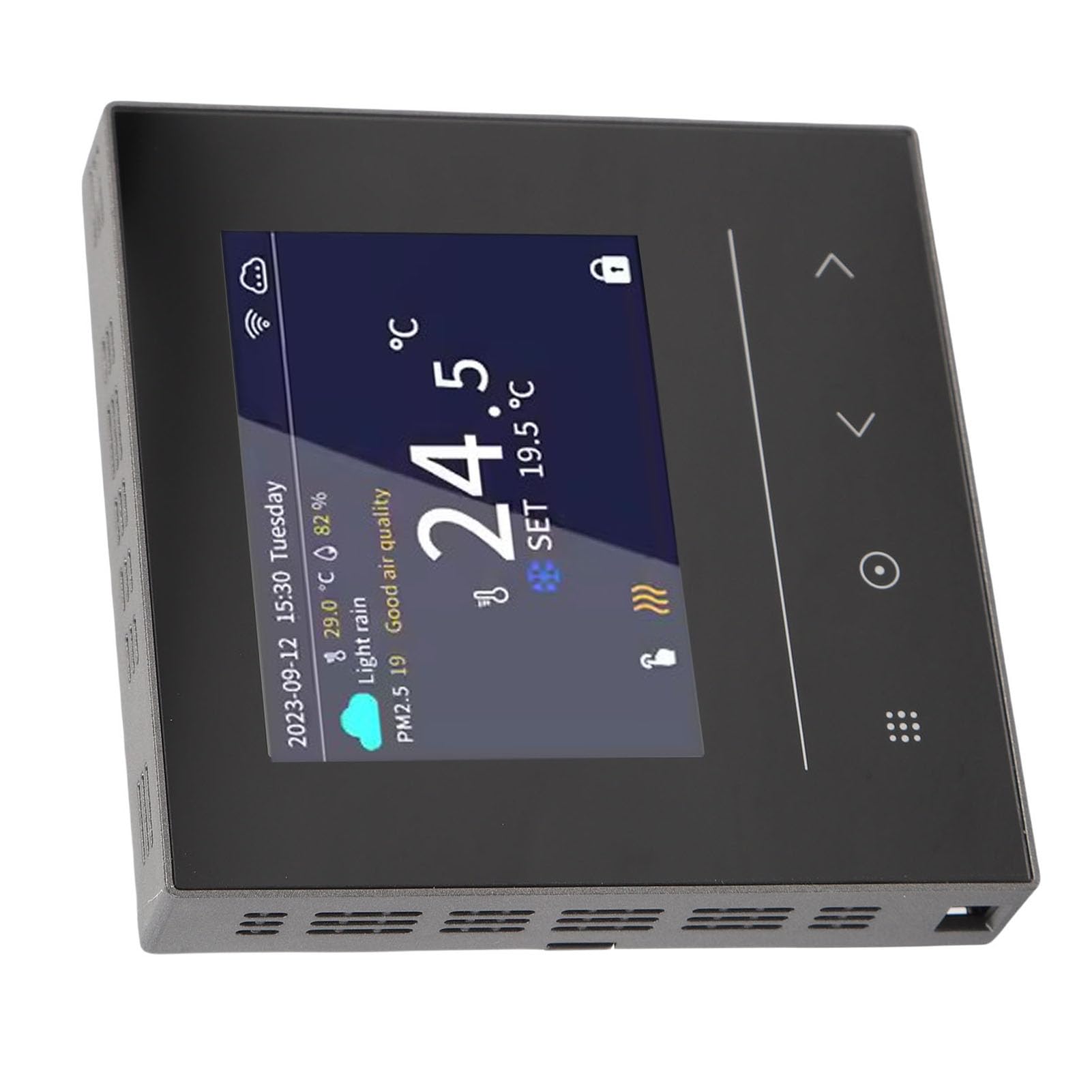 Ausla Inteligentny Termostat Termostat ABS WiFi z Kolorowym Wyświetlaczem LCD Kontrola Aplikacji Dokładny Regulator Temperatury dla Użytkowników Kuchni Domowej z Piekarnikiem ściennym