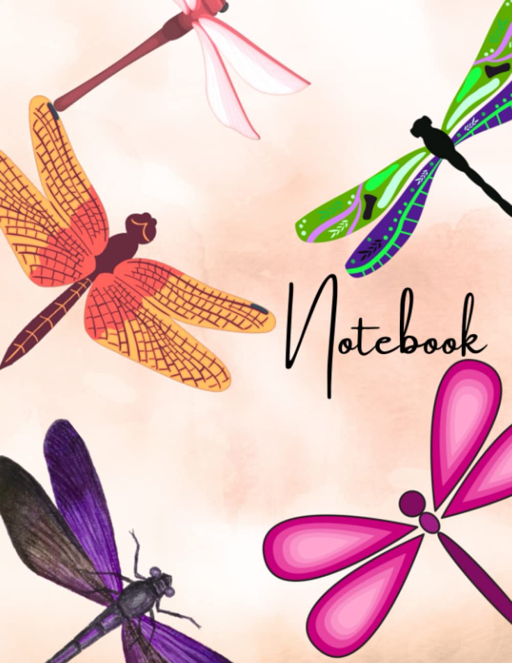 Dragonfly Notebook/Journal: 8.5x11 Inches, 120 Pages - Great Gift Idea for Dragonfly Lovers