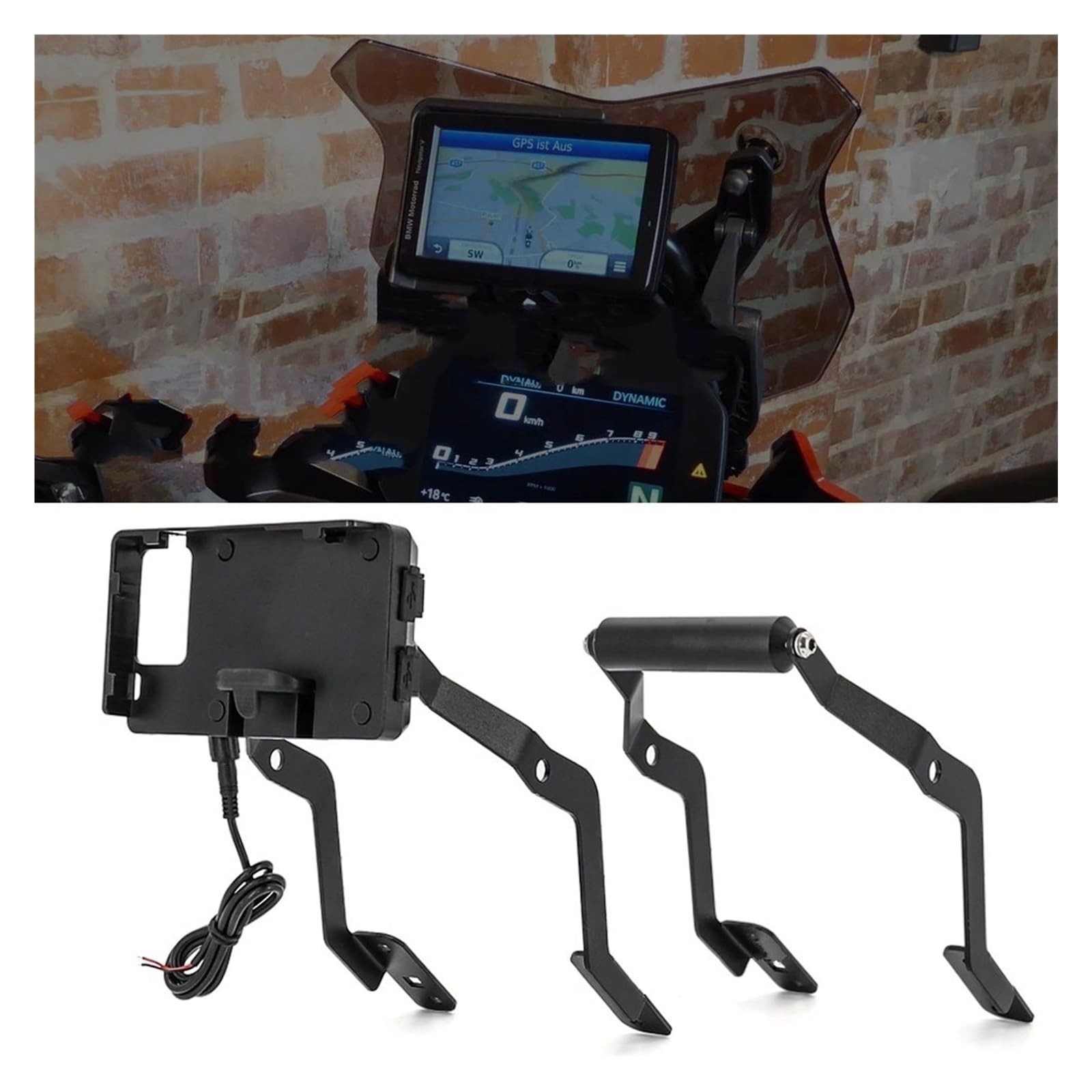 Supporto Navigatore Moto Per BMW Per F900XR Per F 900 XR Per F900XR 2020-2022 Parabrezza Supporto Piastra Navigazione GPS Telefono Cellulare