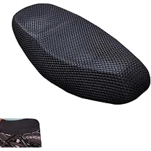 Motorcycle Seat Cover, Spacer Mesh Fabric Ebike Seat Cover, Soft Anti-Slip Cushion Cover, Universal for Dirt Bike,Motorcycle, Scooter L, Black