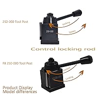 Vista 7 de Kimllier 6 piezas OXA 250-000 Tipo de cuña de cambio rápido Herramienta Post Set 8 pulgadas Swing OXA Tool Post
