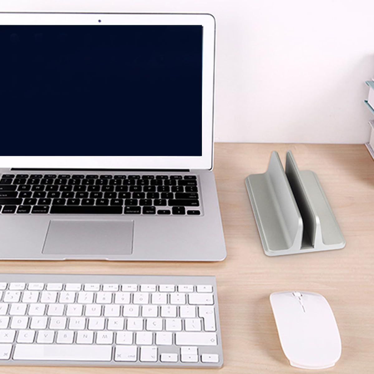 CALLARON Supporto Verticale per Laptop in Lega di Alluminio, Base per Laptop da Scrivania Leggera e Resistente, Dock Verticale per Tablet Stabile e Portatile, Accessorio per Computer