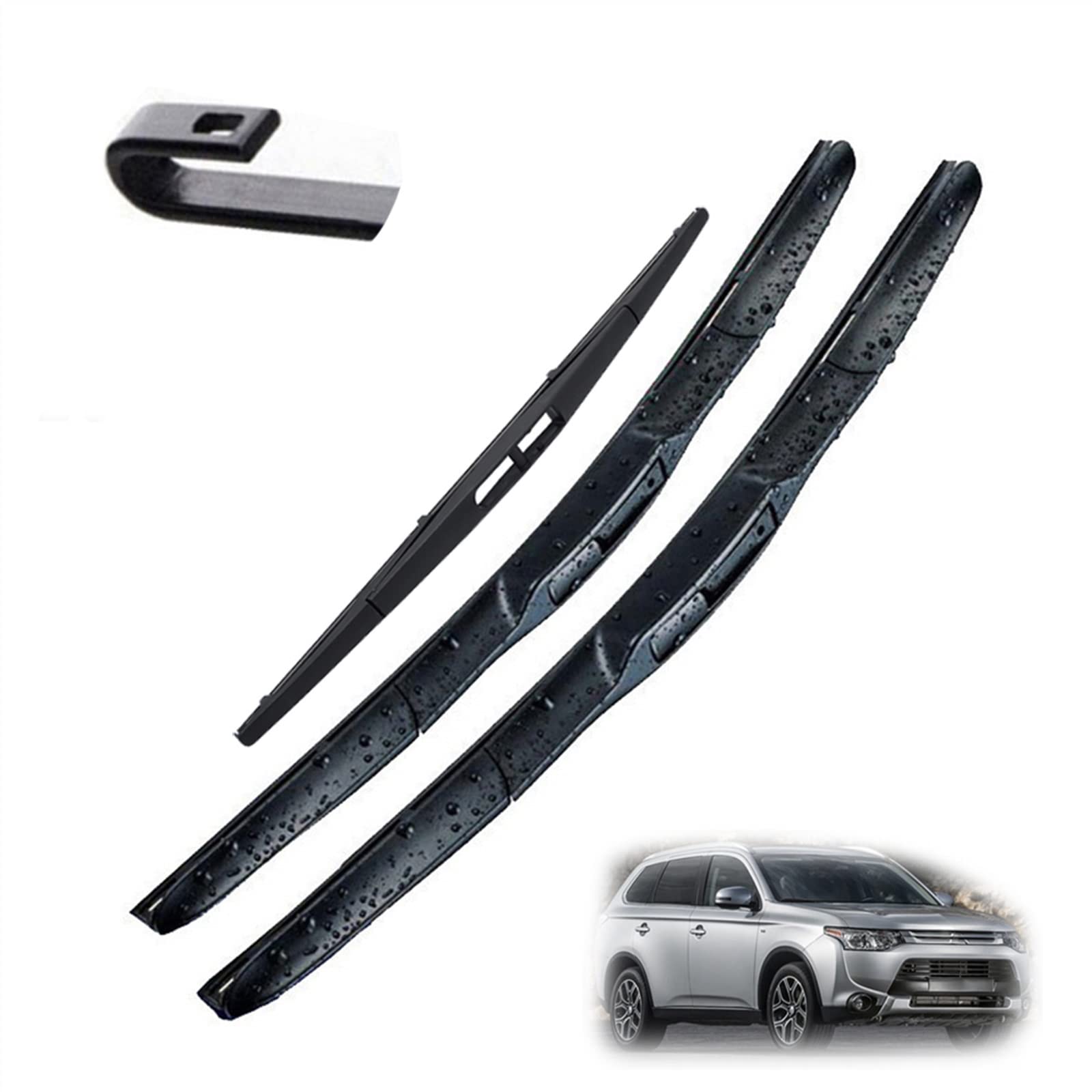Balais d'essuie-glace pour Mitsubishi Outlander MK3 afin de stopper les traces de pluie