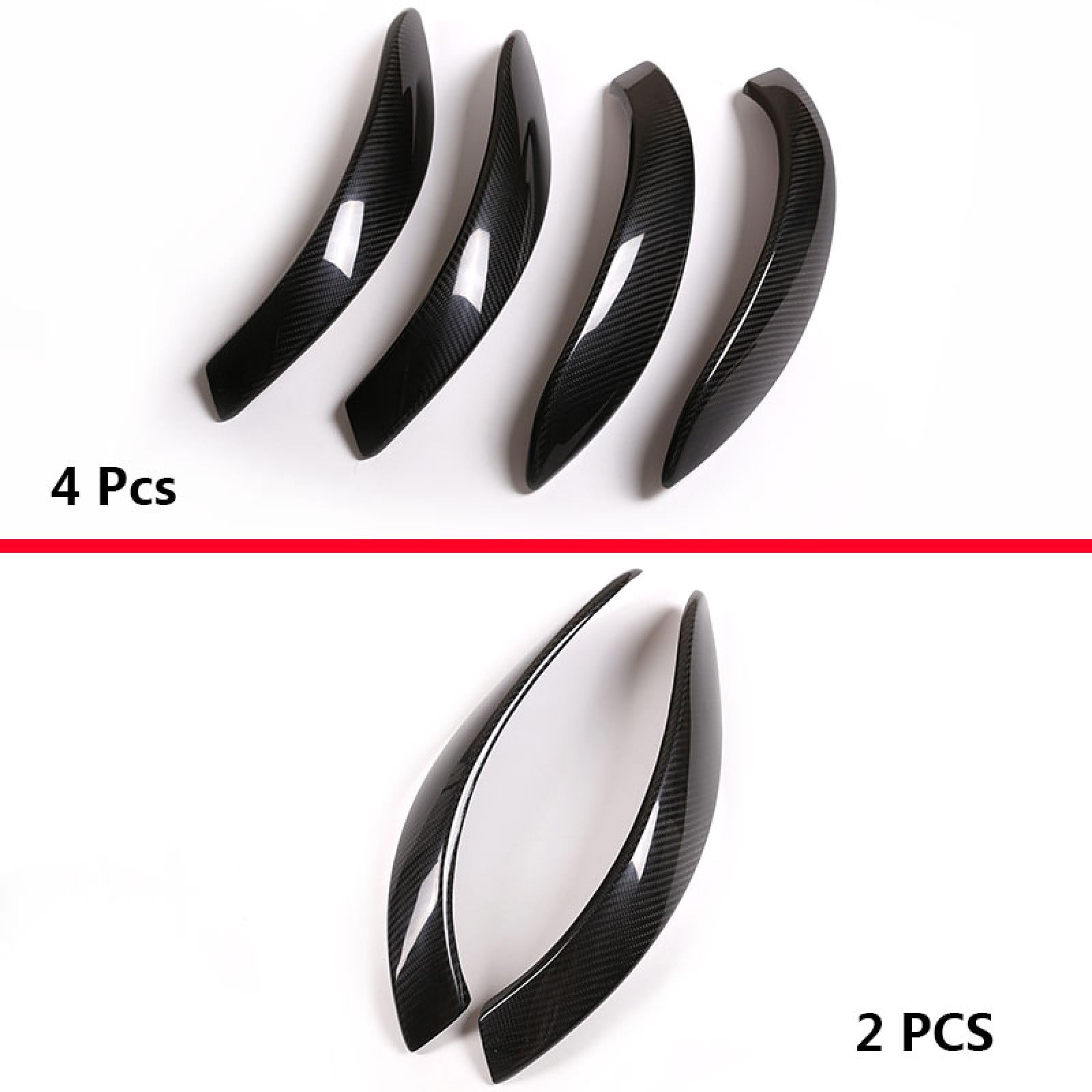 Auto-Innenverkleidungszubehör – Kohlefaser – Innentür-Armlehnengriff-Rahmenabdeckung, für BMW 3 4 Series F30 F34 F36 F32 F33 2013-2019