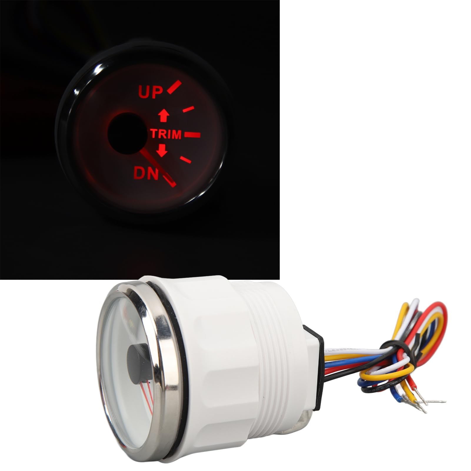 Indicatore di assetto per barche 52 mm acciaio inossidabile display UP DN
