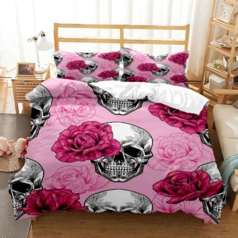 Cadeau Personnalisé Garçons Filles Parure Lit 90x190 Fleur Violette