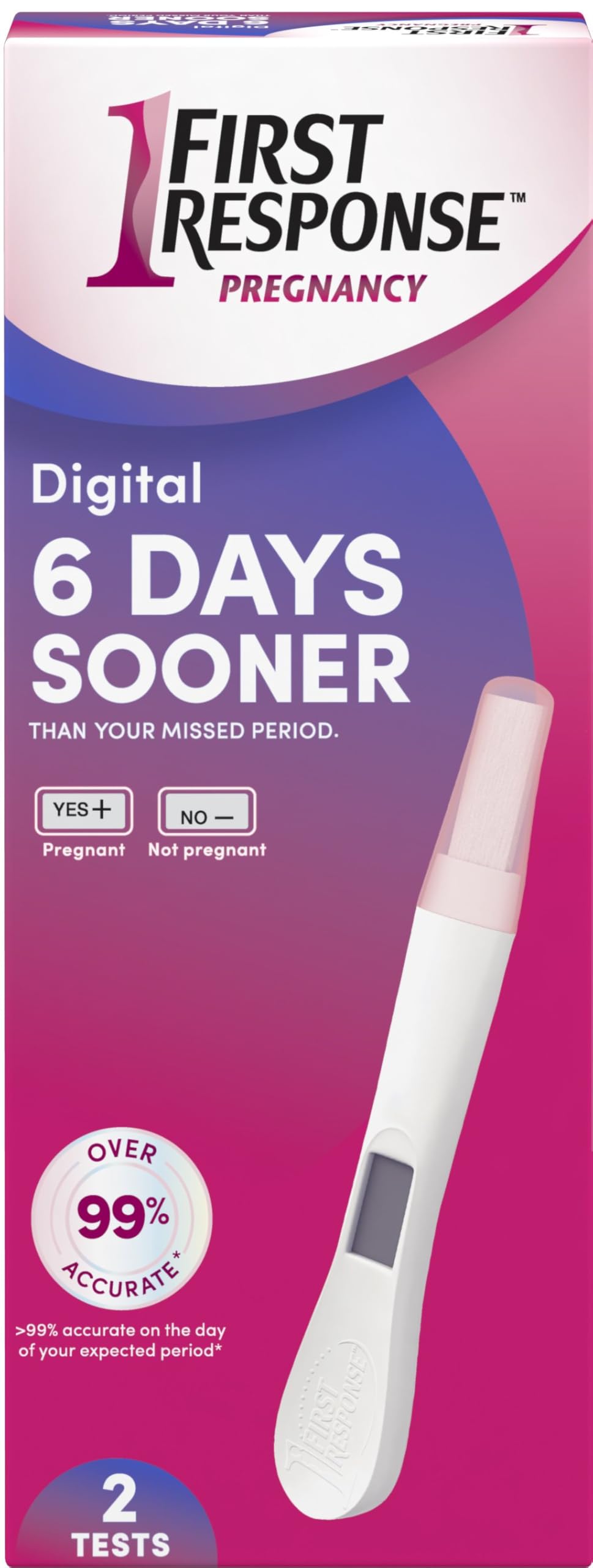 First Response Digital Pregnancy Test, 2 ct