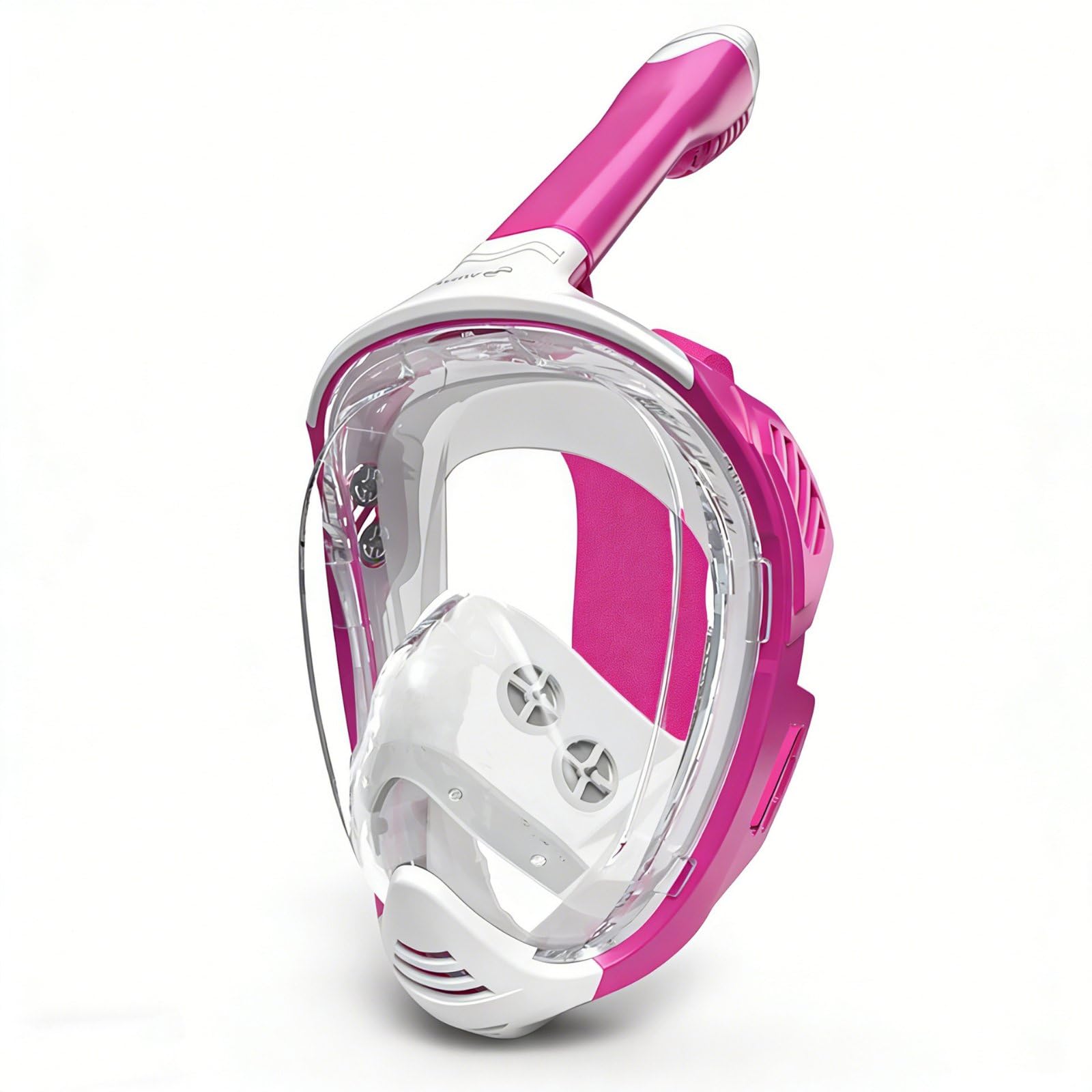 Máscara de Snorkel de Cara Completa Gafas Tubo Visor con Lente PC Transparente y Sellado de Silicona Plegable Adecuada