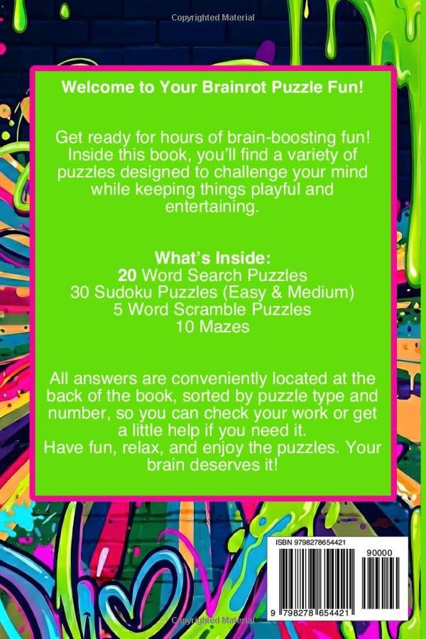 67 Activity Book: Six Seven: Gift For Teens and Tweens Who Want Screen-Free Fun: Word Searches, Sudoku, Mazes & Word Scrambles (67 Word Puzzles) image 3