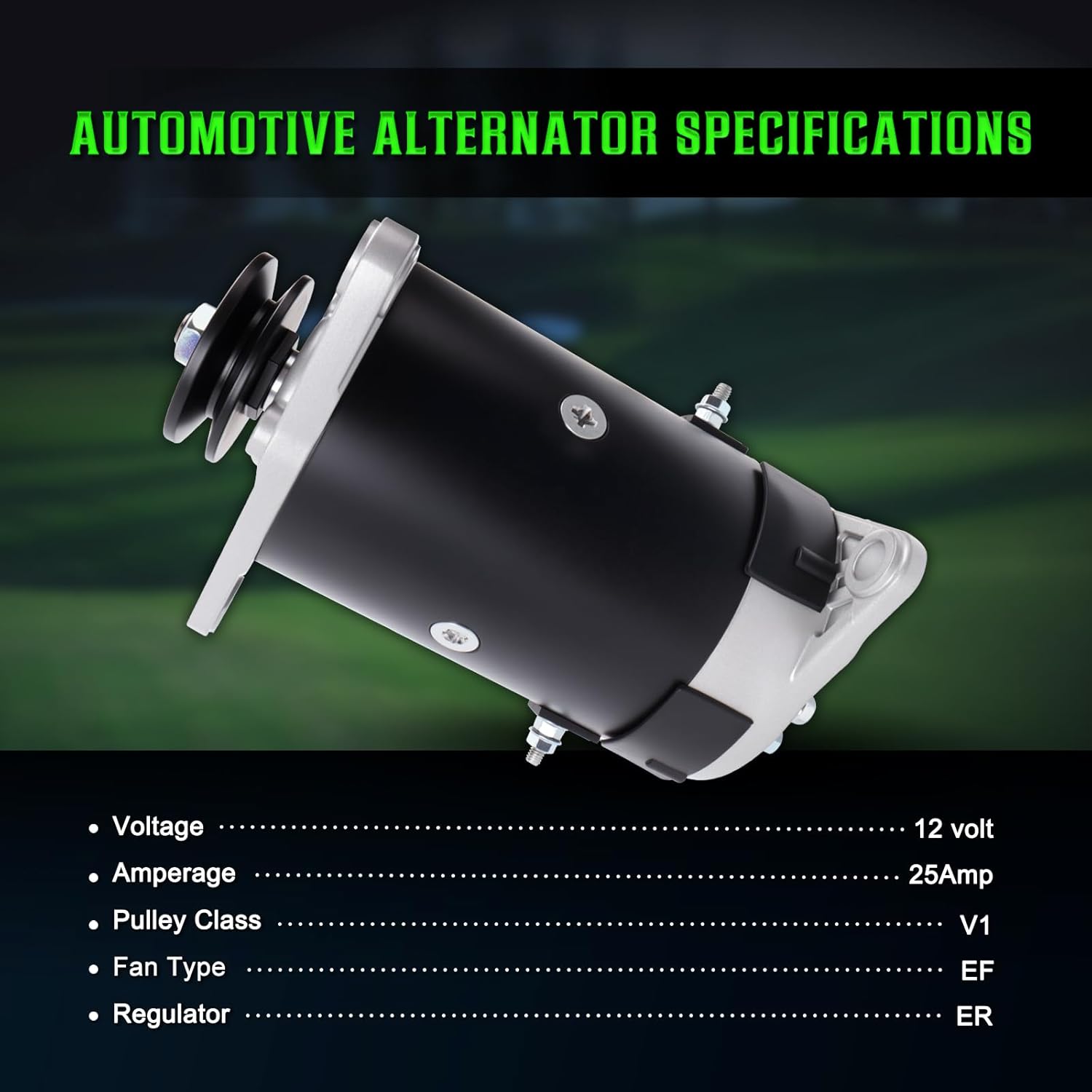 Starter Generator Compatible with Gas Engine 84-96 Club Car DS Series;92-96 Carryall Series;John Deere Gator TX Turf 15.5HP；Club Car Starter Generator Replacement for 42046000 15435