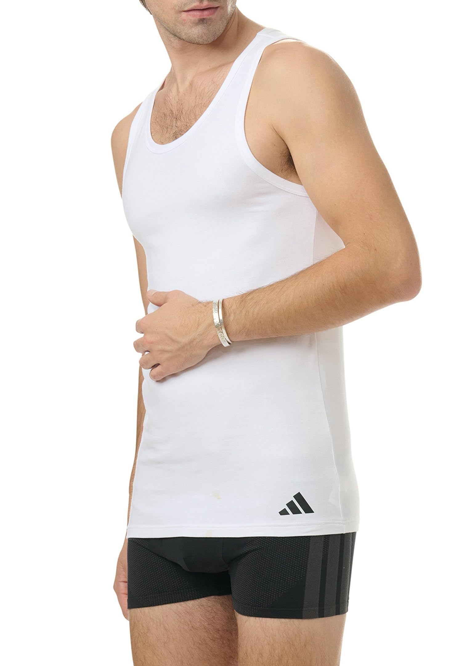 adidas Lot de 4 débardeurs pour homme - Durables - Évacuation de l'humidité