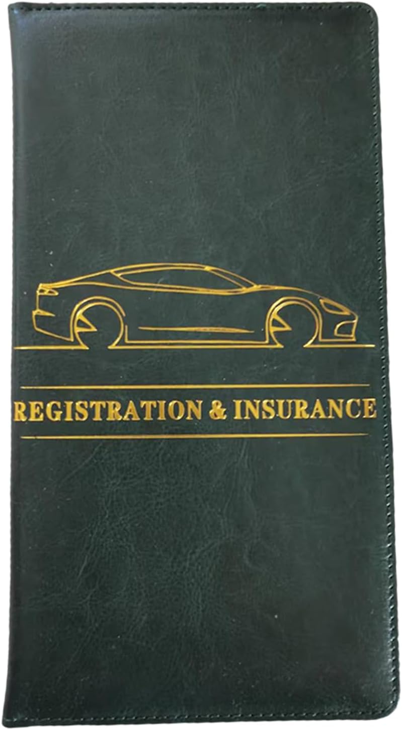 Car Registration Holder, Insurance Document Pouch, Driver Document Wallet, Car Interior Accessories, Vehicle Document Holder, Compact Document Wallet, Wallet for Documents, Cards, License