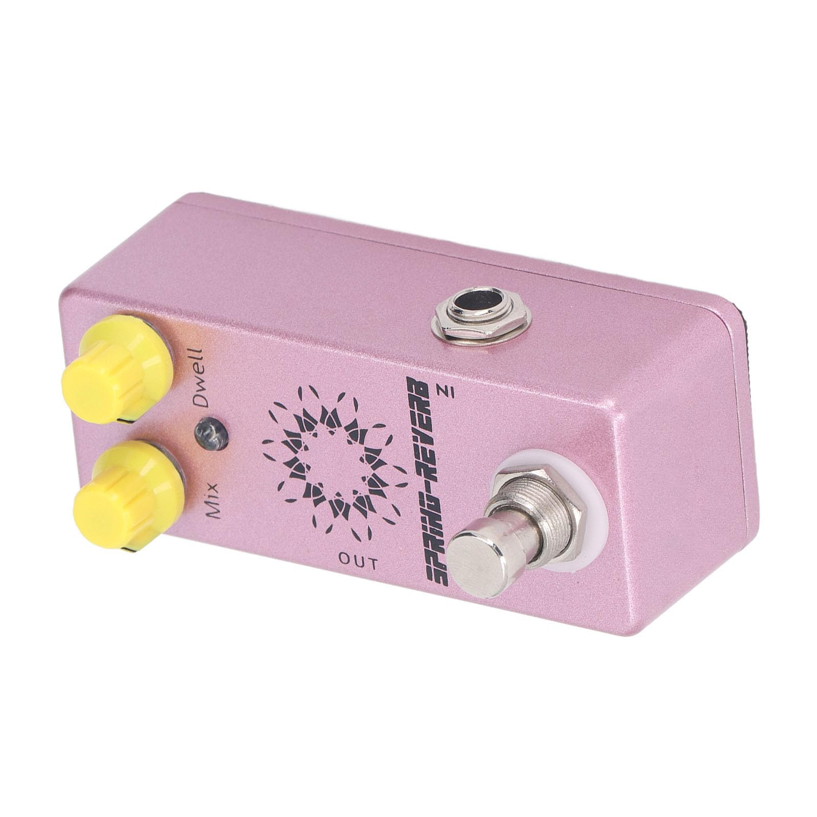 Alomejor Pedale Effetto per Chitarra Spring Reverb con Resistente Struttura in Lega di Alluminio per una Migliore Creazione del Suono per Musicisti e Appassionati di Chitarra