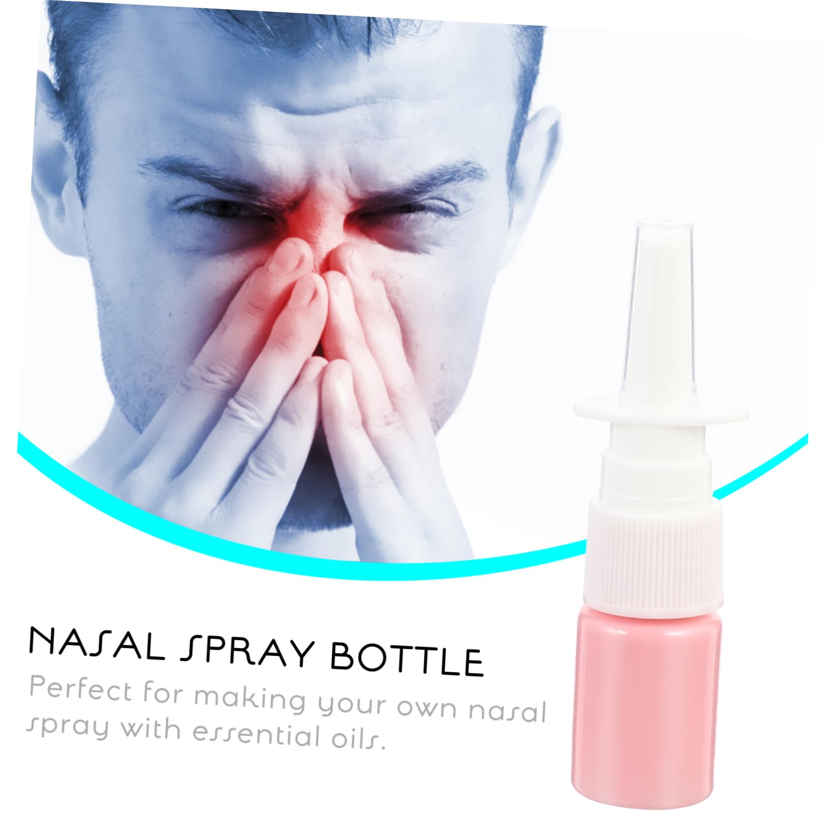 DOITOOL 50 Stück Tragbare Sprühflaschen 5ml aus Kunststoff für Reisen