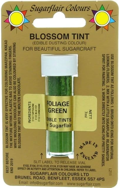 Sugarflair Blosom Tint Edible Dusting Powder - Foliage Green