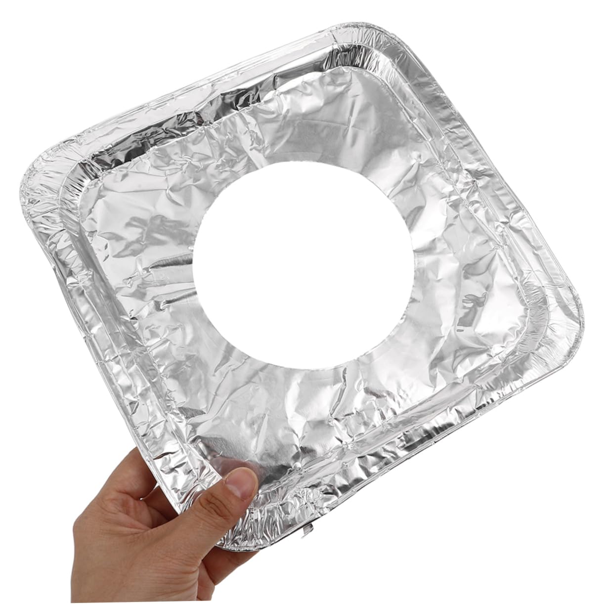 POPETPOP 100pezzi Coperture Alluminio Per Bruciatori Gas Protezioni Usa e Getta Per Cucina Regolabili e Facili Da Pulire Rivestimenti Antiodore Per Risparmiare Spazio e Mantenere Piano