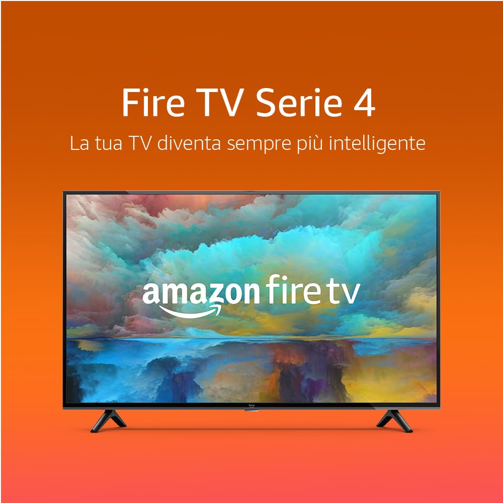 Amazon Fire TV Serie 4, Smart TV in 4K UHD, guarda la TV in diretta senza cavo, 43“