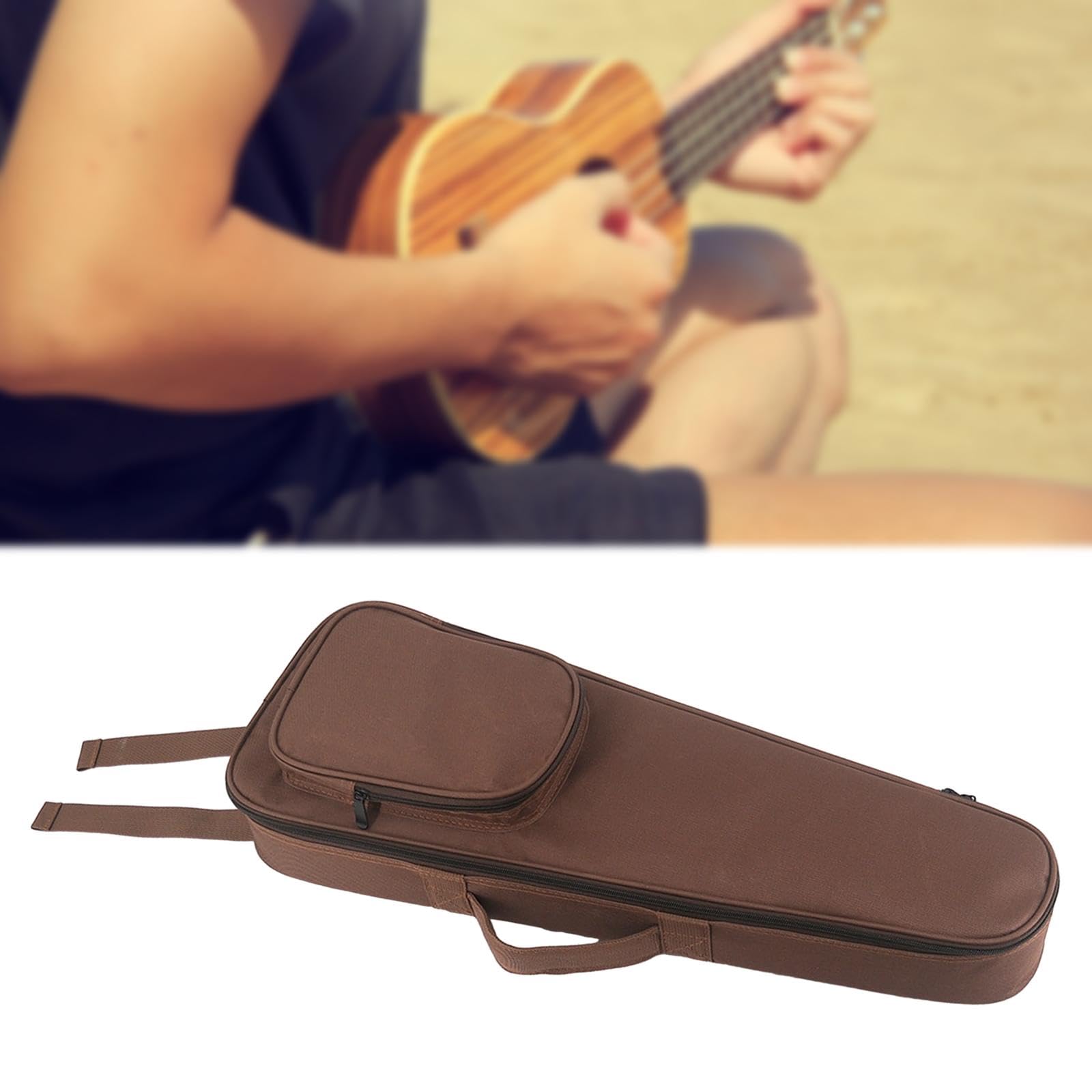 Ukulele Koffer, Ukulele Tasche mit Griff, Große Tasche, Staubdicht, Ukulele, Tragbar, für Konzert, Bühne, Auftritt, Anfänger, Geschenke, Reisen, 23 Zoll