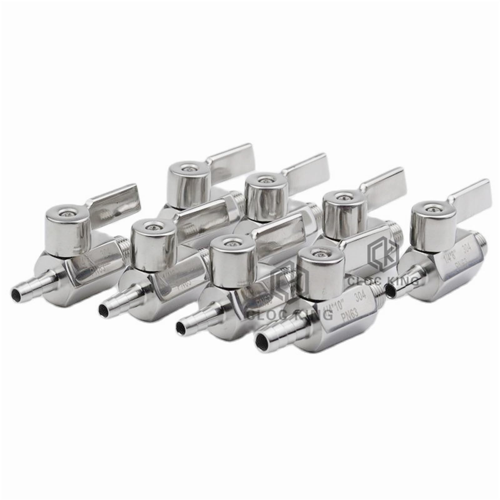 Mini válvula de bola 2 vías BSP acero inoxidable 304