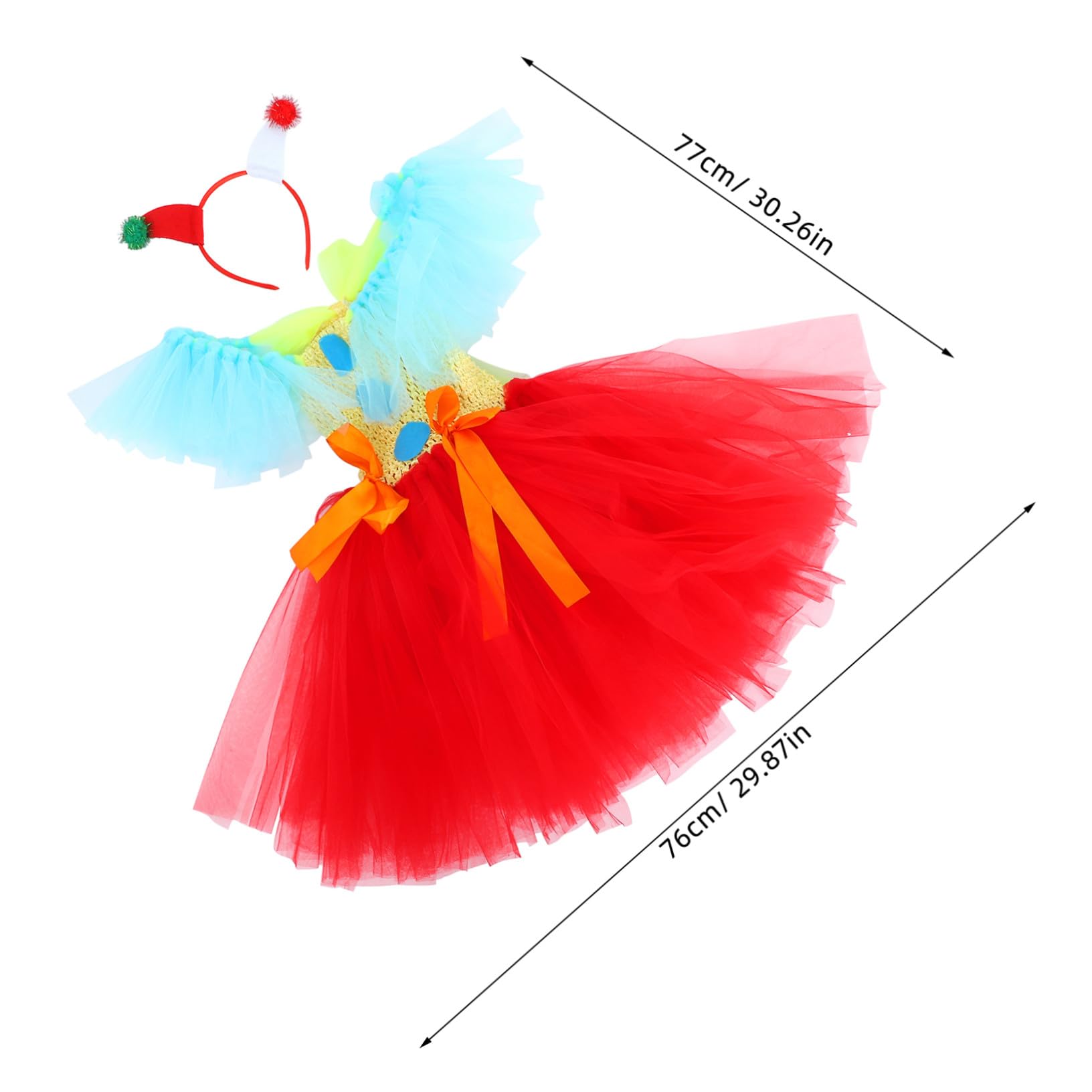YARNOW Vestiti Da Clown Accessori Cosplay Accessori Per Cosplay Di Halloween Costume Da Clown Gonna Tutu Per Halloween