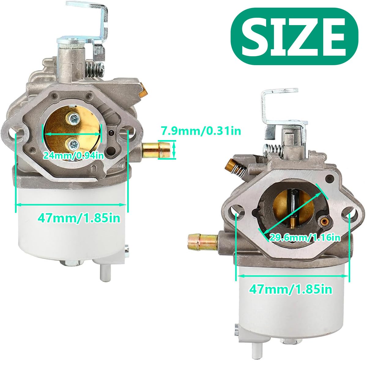 Qiuwanzia FE290 Carburetor Kit for Golf Cart Club Car DS for Precedent for Turf for Carryall 101905601 1016478 1016438 1016440 1016439 1016430 1016441 1018056-01 101805601 1019056-01 1998-UP - Image 2