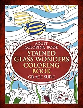 Paperback Stained Glass Wonders Coloring Book