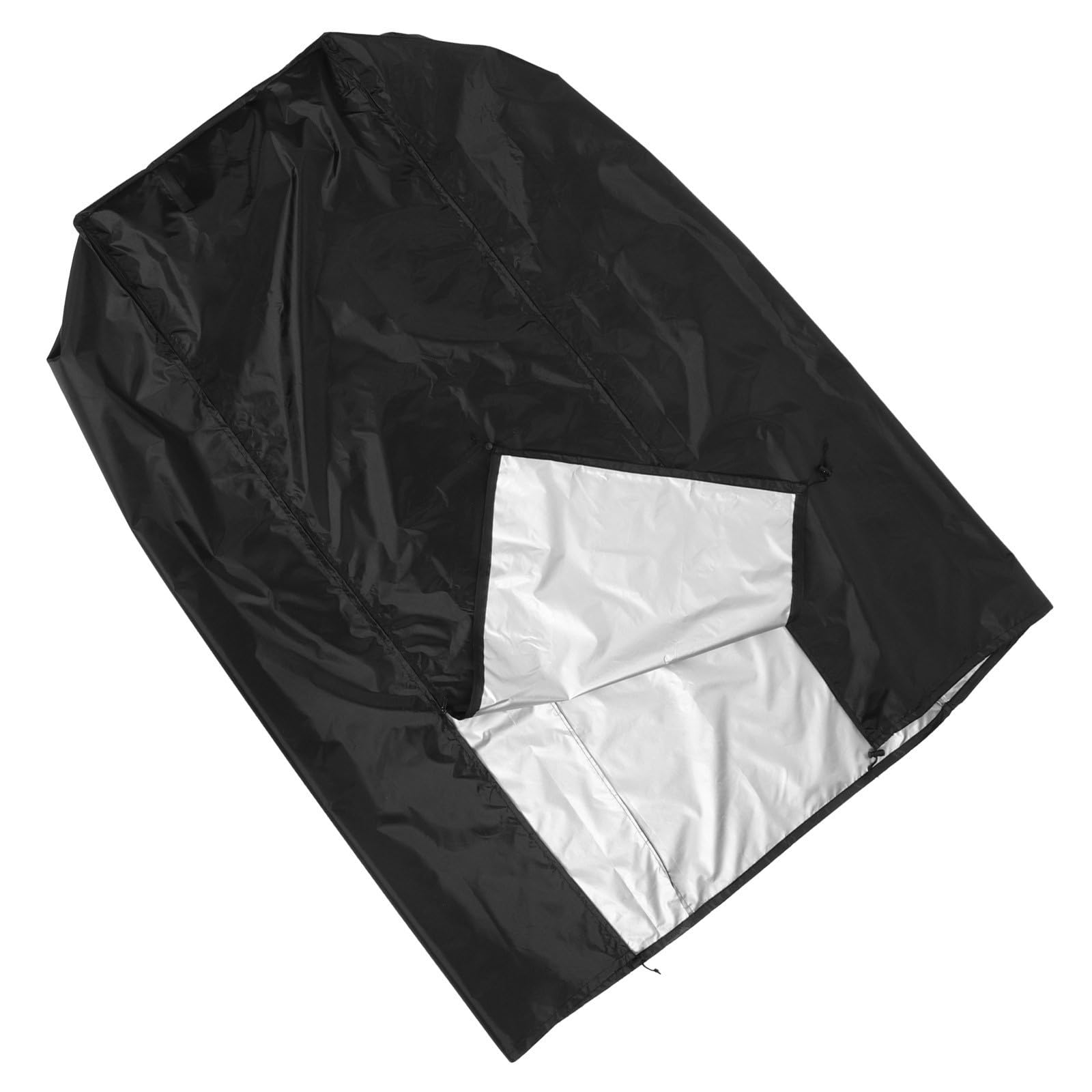 Cubierta de rejilla de panecillos grande Abaodam en tela Oxford negra plegable para cocina