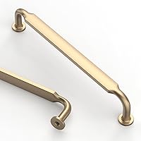 Vista 16 de Asidrama - Paquete de 10 manijas de gabinete de cocina color latón cepillado de 5 pulgadas (128mm), accesorios para gabinetes de cocina, cajones