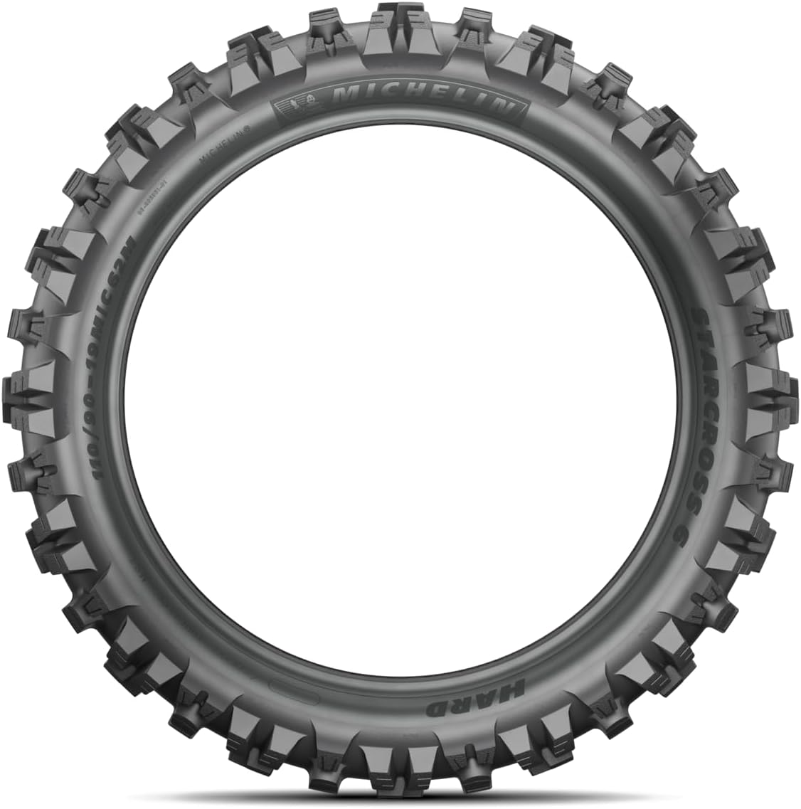 Michelin Starcross 6 Hard Rear Motorcycle Tire – 110/90-19 Bias – Fits 2002-2022 Honda CRF450R