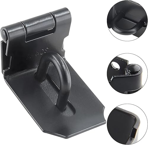 Miniatura 3 de Piutouyar Cerradura de cerrojo de puerta de 90 grados en ángulo recto, cerrojo de seguridad, cierre de puerta de acero inoxidable resistente, con